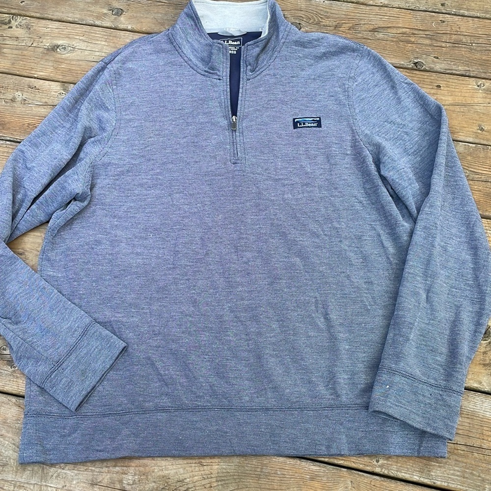 LL Bean 1/4 zip size XL